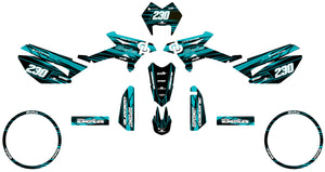 Deko-sett Beta RR 50 Motard 2011-2020 Gull og platina | motorsykkelklistremerker | tilpasning 50cc | armysctv