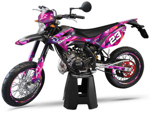 Deko-sett Beta RR 50 Motard 2011-2020 Lyn | motorsykkelklistremerker | tilpasning 50cc | armysctv