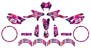 Deko-sett Beta RR 50 Motard 2011-2020 Lyn | motorsykkelklistremerker | tilpasning 50cc | armysctv