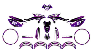 Dekor kit Beta RR 50 Motard 2011-2020 Lilaks | Motorradaufkleber | Personalisierung 50cc | armysctv