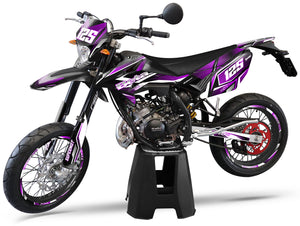 Deko-sett Beta RR 50 Motard 2011-2020 MX Sky | motorsykkelklistremerker | tilpasning 50cc | armysctv