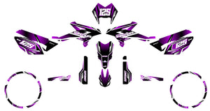 Deko-sett Beta RR 50 Motard 2011-2020 MX Sky | motorsykkelklistremerker | tilpasning 50cc | armysctv