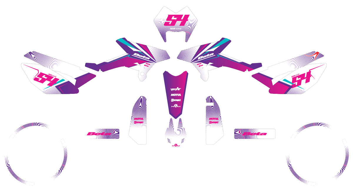 Dekor kit Beta RR 50 Motard 2011-2020 Orion v.2 | Motorradaufkleber | Personalisierung 50cc | armysctv
