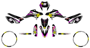 Deko-sett Beta RR 50 Motard 2011-2020 Rockstar | motorsykkelklistremerker | tilpasning 50cc | armysctv
