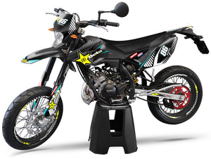 Deko-sett Beta RR 50 Motard 2011-2020 Rockstar | motorsykkelklistremerker | tilpasning 50cc | armysctv