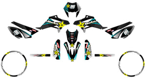 Deko-sett Beta RR 50 Motard 2011-2020 Rockstar | motorsykkelklistremerker | tilpasning 50cc | armysctv