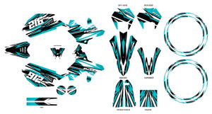 Kit déco Beta RR 50 Motard 2011-2020 Skyprem | autocollants moto | personnalisation 50cc | armysctv