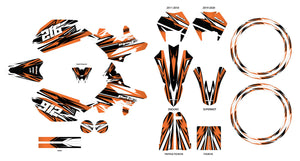 Kit déco Beta RR 50 Motard 2011-2020 Skyprem | autocollants moto | personnalisation 50cc | armysctv