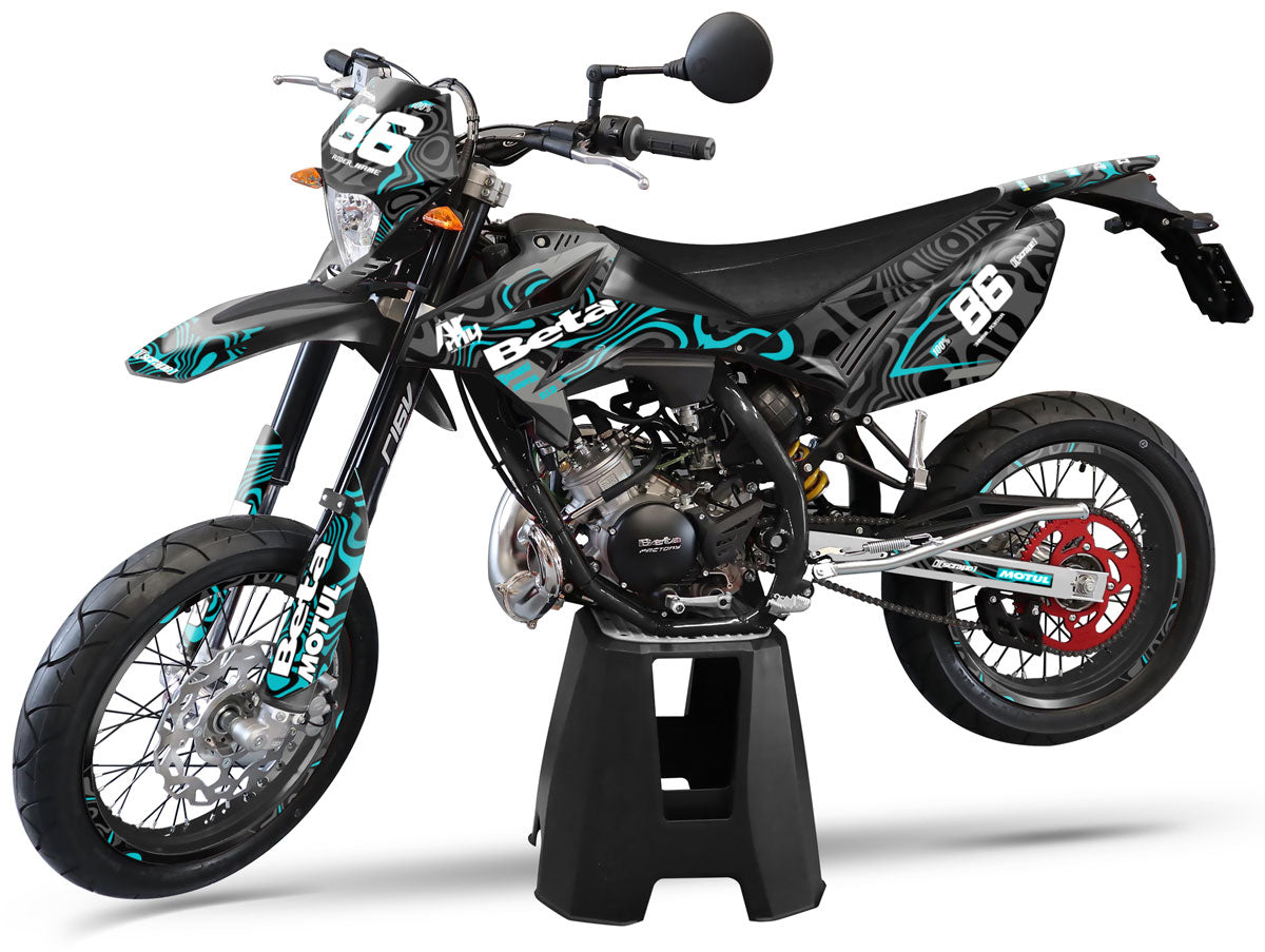 Graphics kit Beta RR 50 Motard 2011-2020 Army Waves | motorcycle stickers | 50cc customization | armysctv