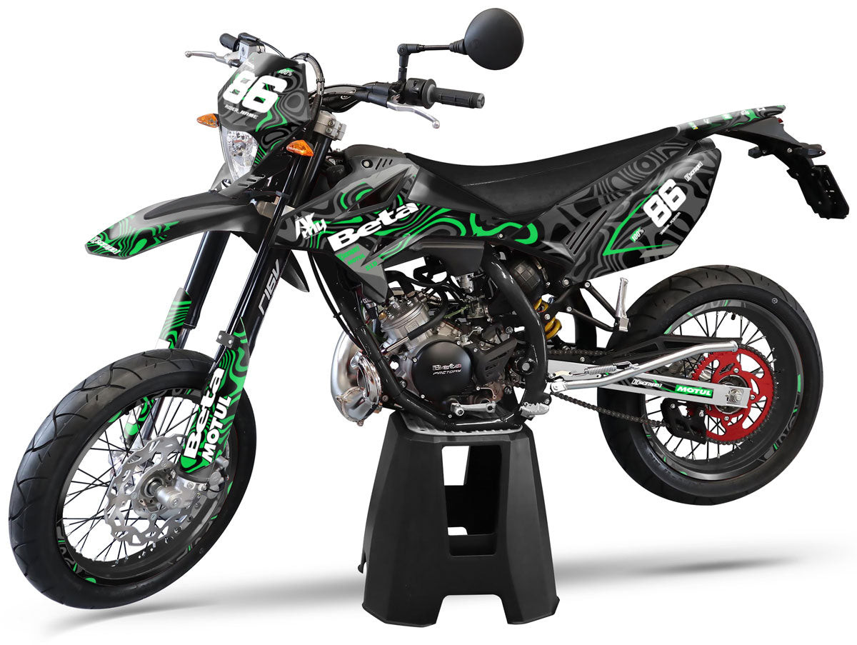 Graphics kit Beta RR 50 Motard 2011-2020 Army Waves | motorcycle stickers | 50cc customization | armysctv