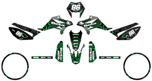 Dekor kit Beta RR 50 Motard 2011-2020 Armee Wellen | Motorradaufkleber | Personalisierung 50cc | armysctv