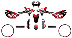 Deko-sett Beta RR 50 Motard 2011-2020 Yoshi | motorsykkelklistremerker | tilpasning 50cc | armysctv