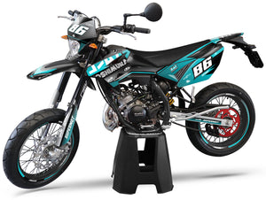 Deko-sett Beta RR 50 Motard 2011-2020 Yoshi | motorsykkelklistremerker | tilpasning 50cc | armysctv