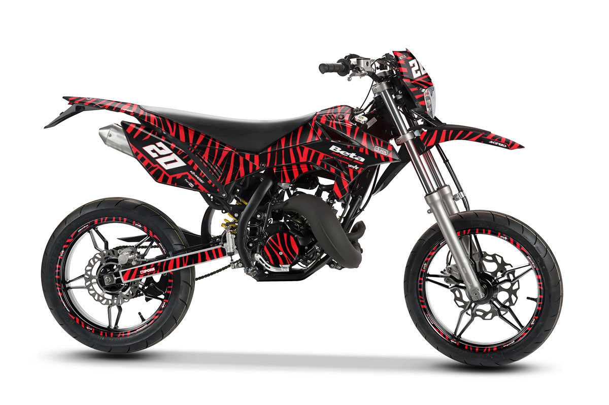 Kit déco Beta RR 50 Motard 2011-2020 Zebra style | autocollants moto | personnalisation 50cc | armysctv