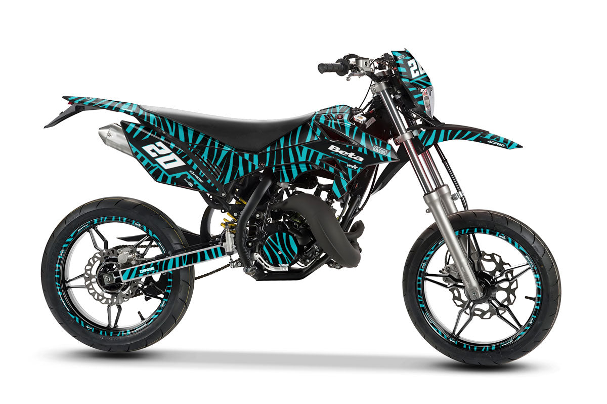Kit déco Beta RR 50 Motard 2011-2020 Zebra style | autocollants moto | personnalisation 50cc | armysctv