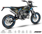 Graphics kit Beta 50cc RR 2021-2025 Bleuz