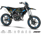 Graphics kit Beta 50cc RR 2021-2025 Bleuz