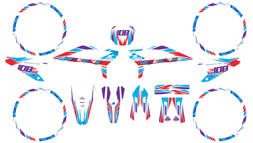 Graphics kit Beta 50cc RR 2021-2025 Electrify