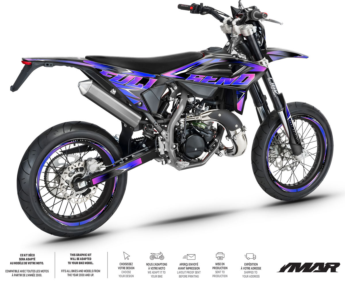Graphics kit Beta 50cc RR 2021-2025 Message Star