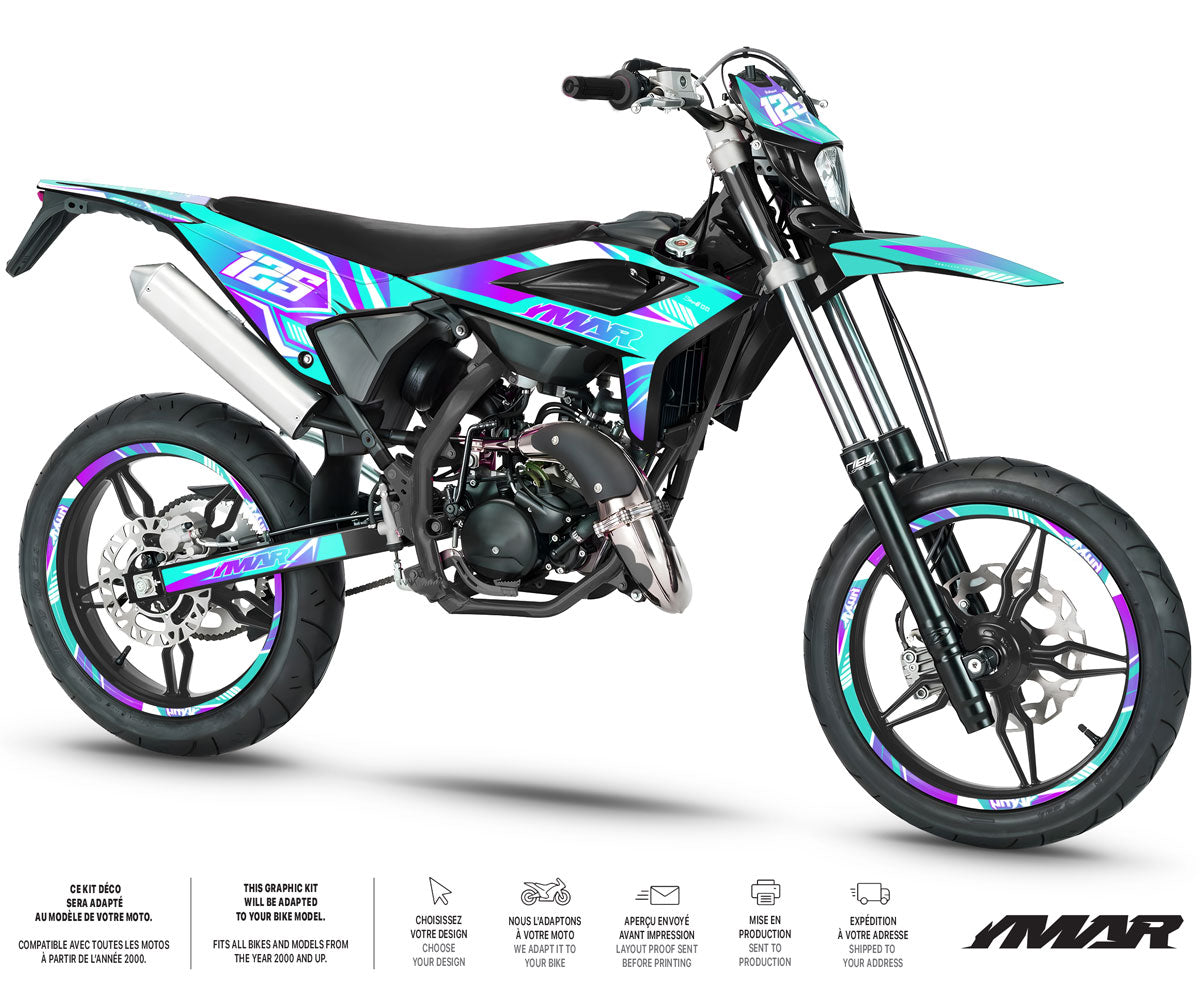 Dekalsett Beta 50cc RR 2021-2025 MX Sky