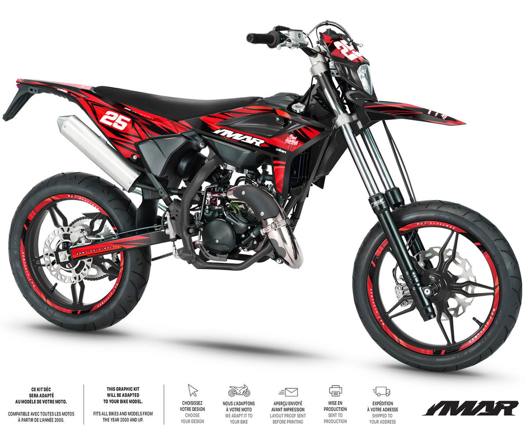 Graphics kit Beta 50cc RR 2021-2025 Flamer