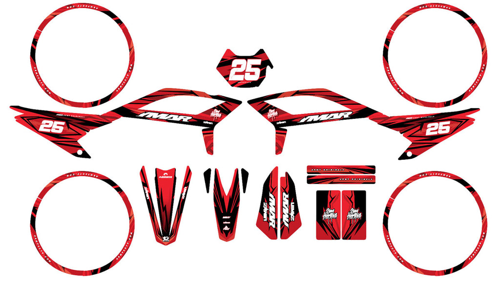 Graphics kit Beta 50cc RR 2021-2025 Flamer