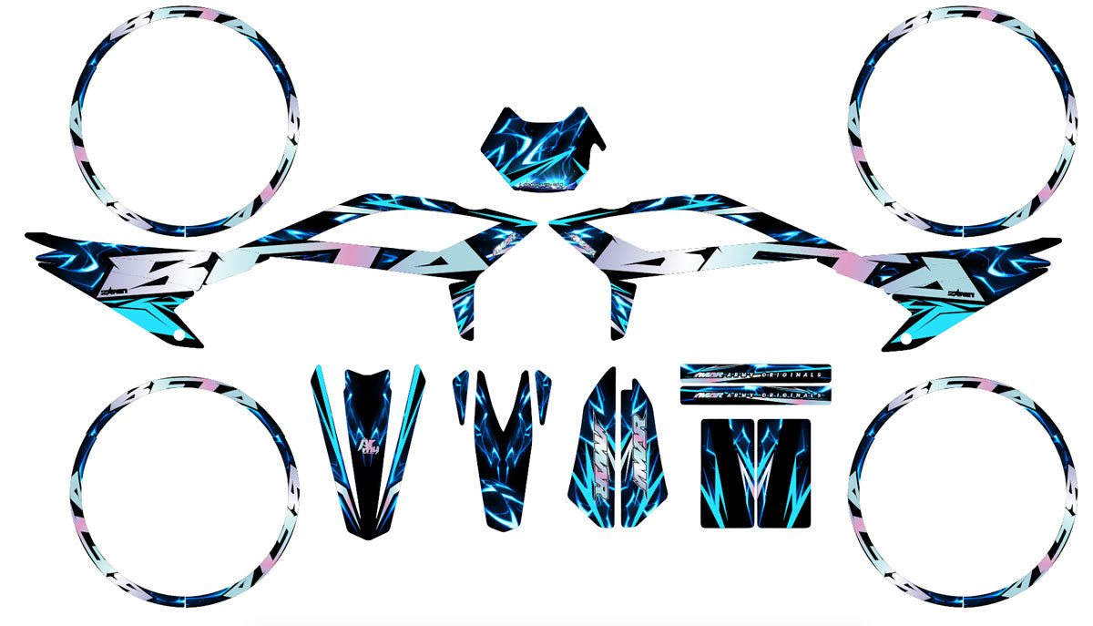 Graphics kit Beta 50cc RR 2021-2025 Wheelyz