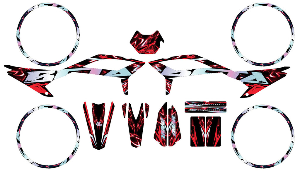 Graphics kit Beta 50cc RR 2021-2025 Wheelyz
