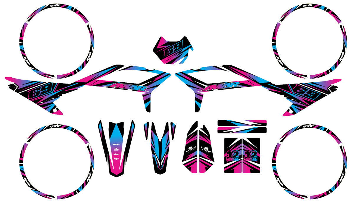 Graphics kit Beta 50cc RR 2021-2025 Zerena