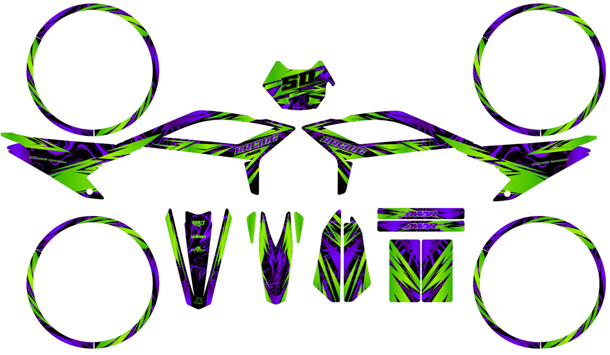 Graphics kit Beta 50cc RR 2021-2025 Zontix