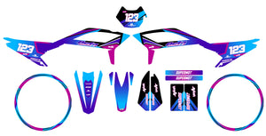 Kit pegatinas Beta RR 50 Motard 2021-2025 Artisse | pegatinas para moto | personalización 50cc | armysctv