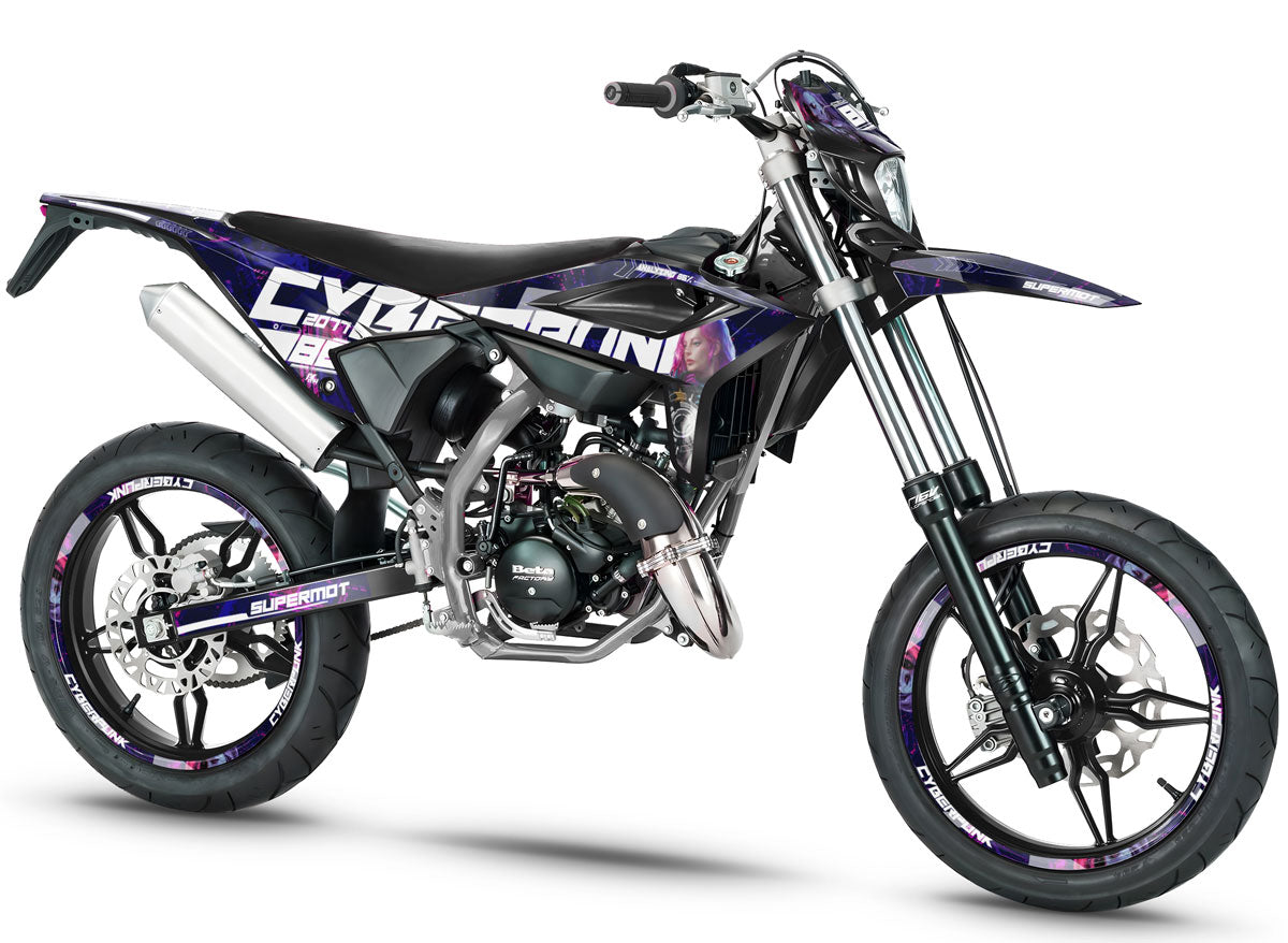 Dekor kit Beta RR 50 Motard 2021-2025 Cyberpunk | Motorradaufkleber | Personalisierung 50cc | armysctv