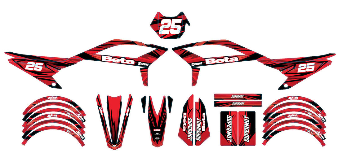 Kit déco 50cc Beta RR 2021-2025 Flamer