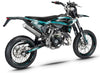 Deko-sett Beta RR 50 Motard 2021-2025 Gull og platina | motorsykkelklistremerker | tilpasning 50cc | armysctv