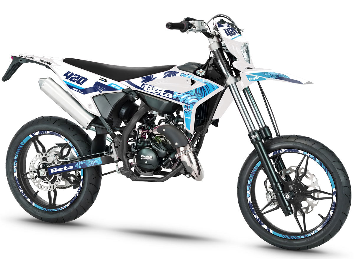 Dekor kit Beta RR 50 Motard 2021-2025 Oceans | Motorradaufkleber | Personalisierung 50cc | armysctv