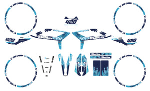 Kit déco Beta RR 50 Motard 2021-2025 Oceans | autocollants moto | personnalisation 50cc | armysctv