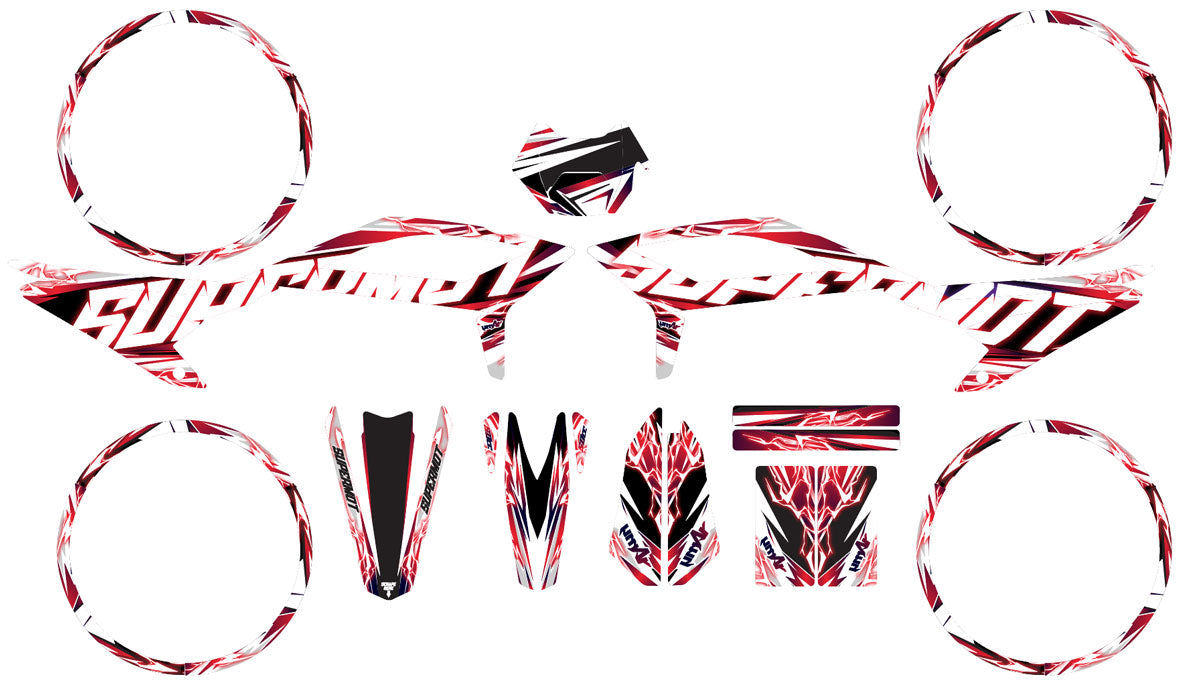 Dekor kit Beta RR 50 Motard 2021-2025 Shaker | Motorradaufkleber | Personalisierung 50cc | armysctv