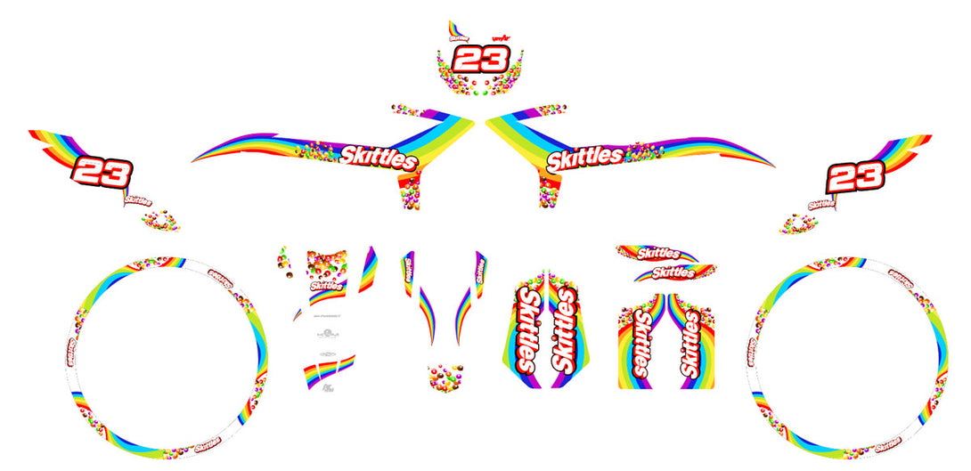 Kit déco 50cc Beta RR 2021-2025 Skittles