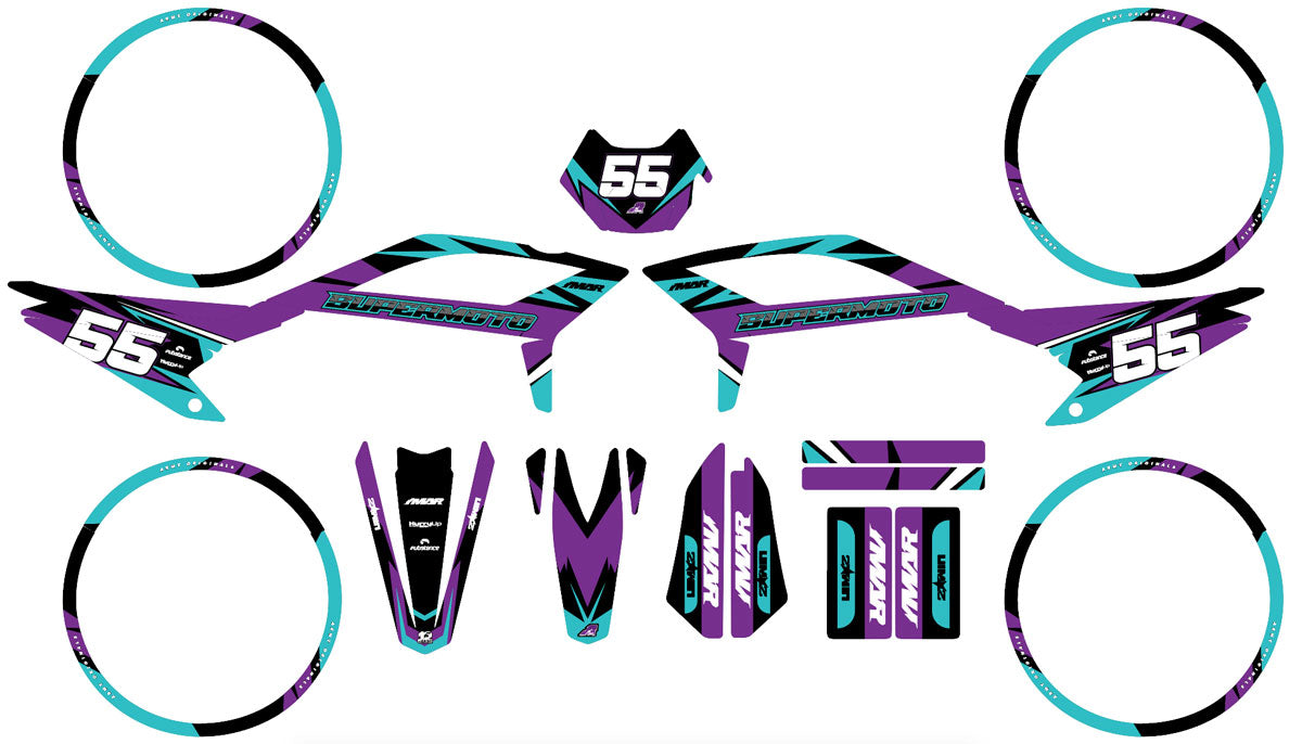 Graphics kit Beta 50cc RR 2021-2025 Stream