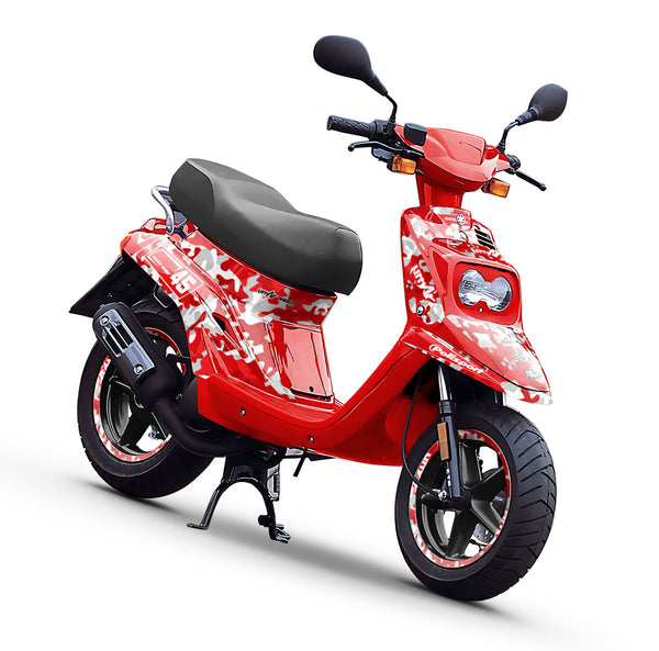 Kit déco 50cc MBK Booster/BW's 1990-2003 Red Camo