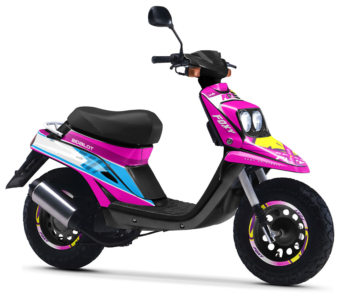 Dekor kit 50cc MBK Booster / Yamaha BW's 1990-2003 Rosa Fuchs