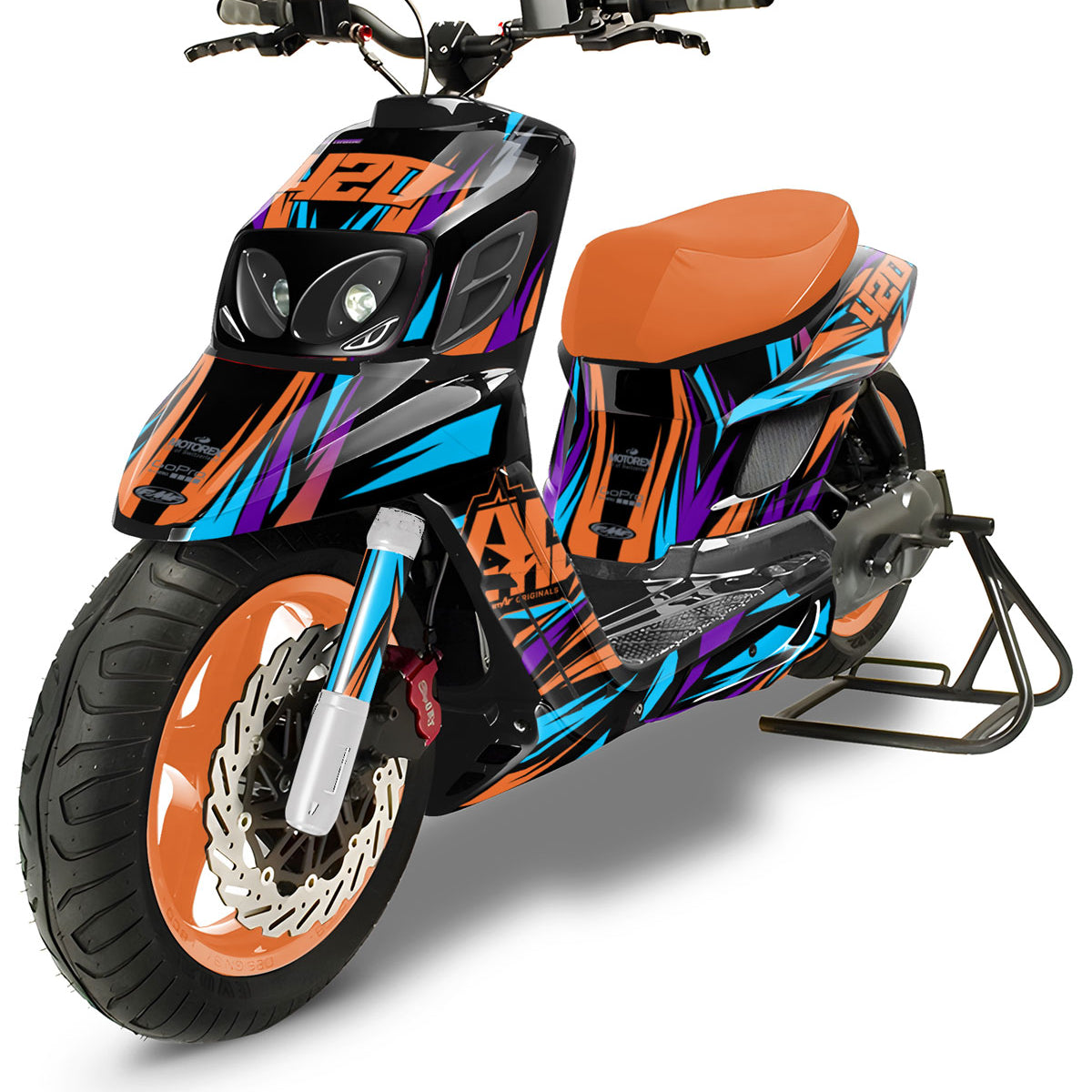 Graphic decals 50cc MBK Booster / Yamaha BW's RX BCD Electrify