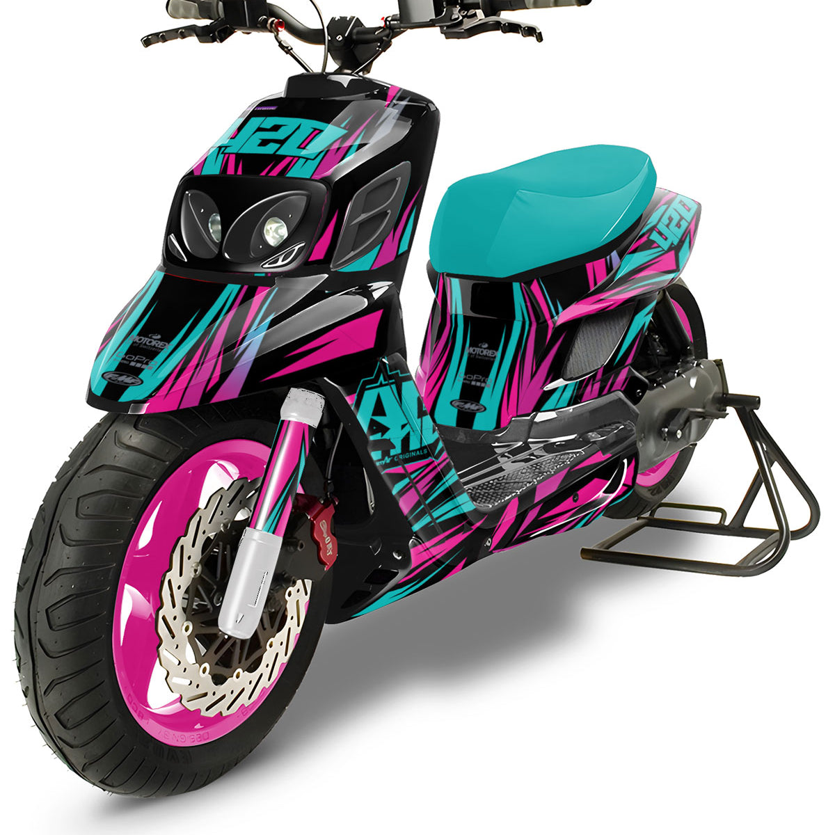 Graphic decals 50cc MBK Booster / Yamaha BW's RX BCD Electrify