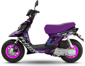 Kit déco MBK Booster RX BCD/Yamaha BW's RX BCD Galaxy | autocollants moto | personnalisation 50cc | armysctv