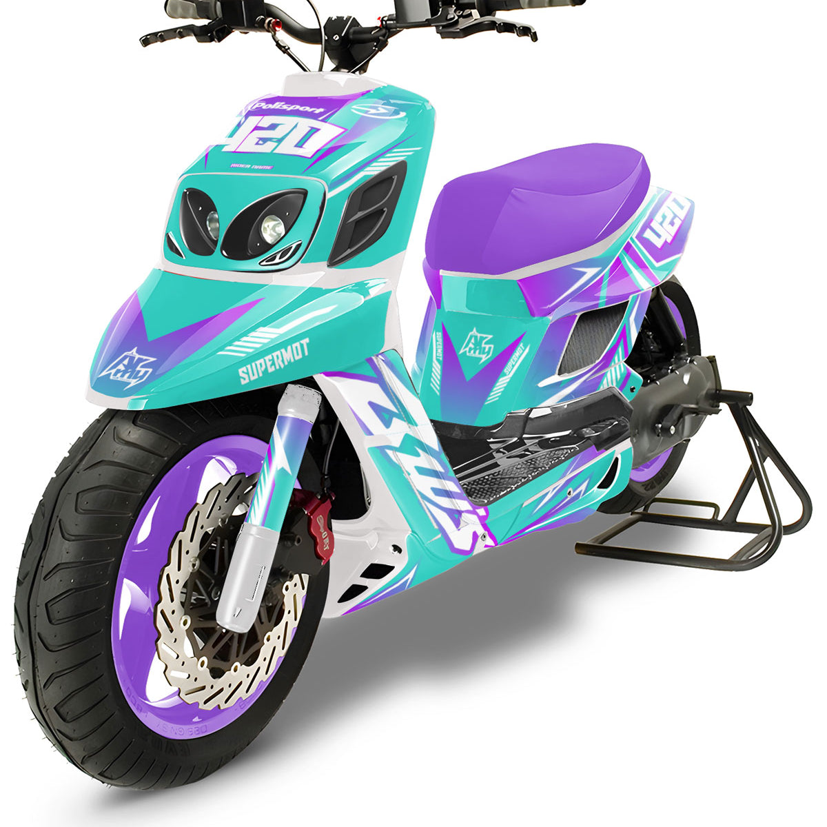Graphic decals 50cc MBK Booster / Yamaha BW's RX BCD MX Sky