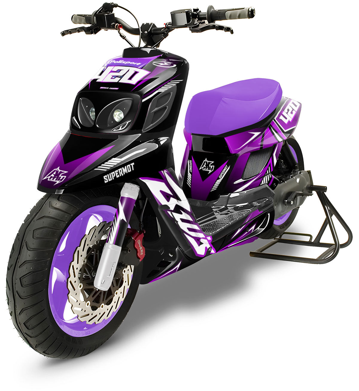 Graphic decals MBK Booster RX BCD / Yamaha BW's RX BCD MX Sky - Sporty ...