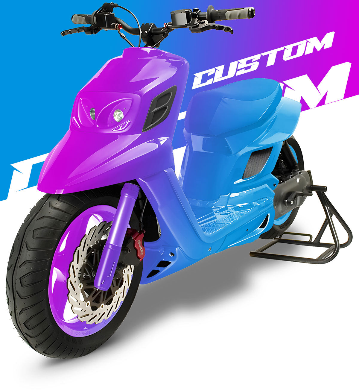 kit déco 100% perso Booster RX BCD / Yamaha BW'S RX BCD | autocollants moto | personnalisation 50cc | armysctv