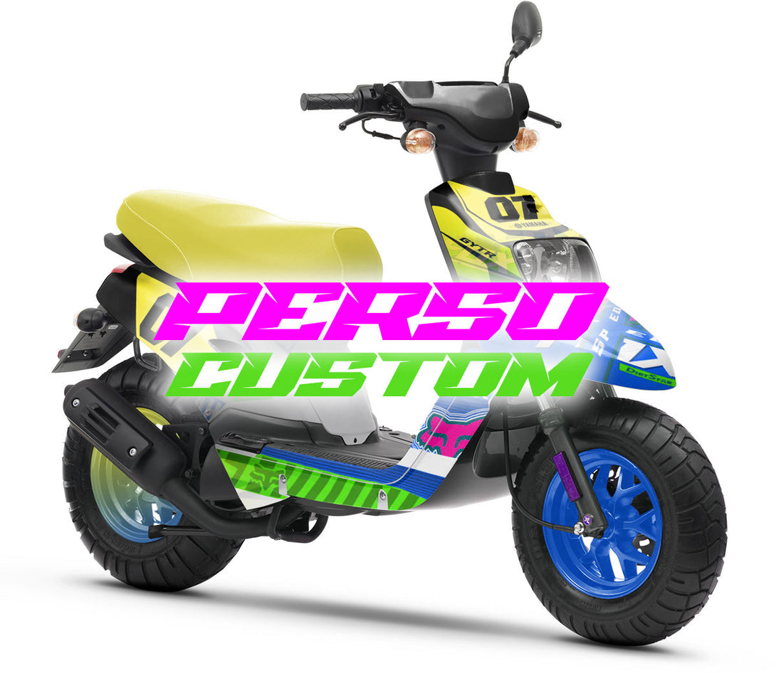 Kit déco 100% perso 50cc MBK Booster/Yamaha BW's 2004-2018