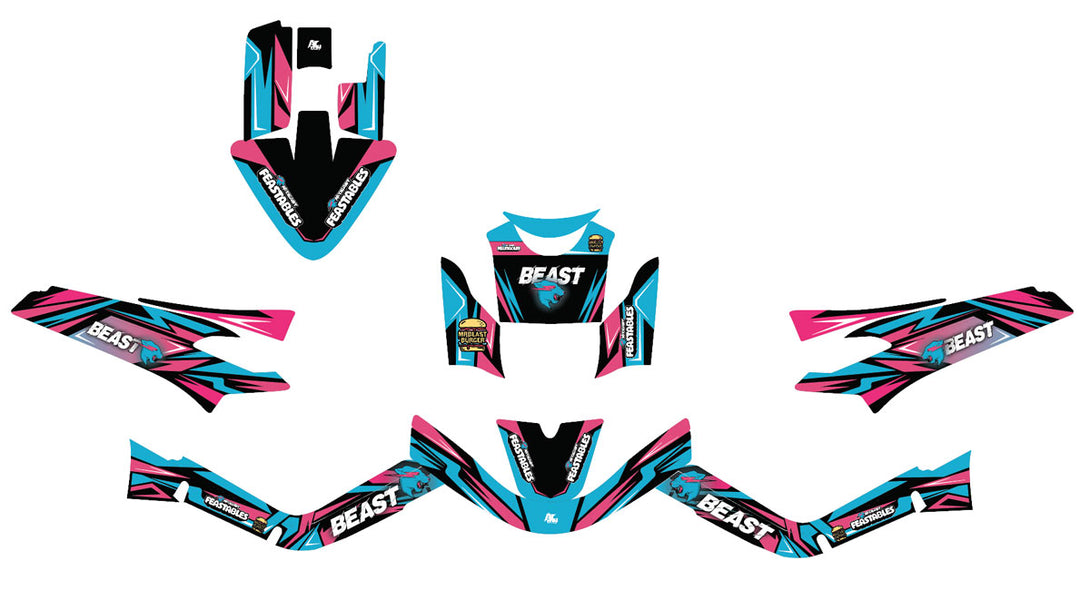 Kit déco 50cc MBK Booster / Yamaha BW's 2004-2018 Beast