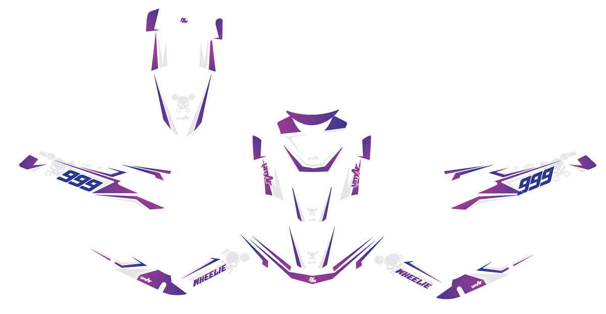 Graphic decals MBK Booster / Yamaha BW's Light Cold - Bright and